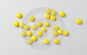 Vitamin C tablets.