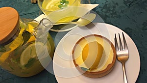 vitamin citrus tea and lemon cake tart cheesecake with lemon delicious food freshness treatment for colds craft desserts