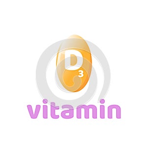 Vitamin D, D3 vector. 2 November - Vitamin D day photo