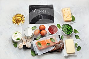 Foods rich in vitamin D photo