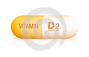 Vitamin D2 Pill Capsule Medicine