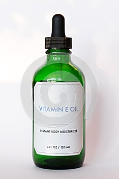 Vitamin E Bottle and Dropper