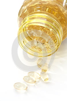 Vitamin E capsules photo