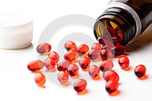 Vitamin E capsules