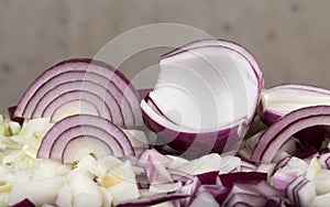 Vitamin and fresh onions