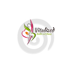 Vitamin health logo - Stock logo illustration