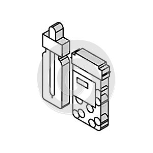 vitamin homeopathy package with pipette isometric icon vector illustration