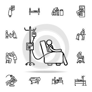 vitamin injection icon. Hospital icons universal set for web and mobile