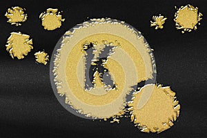 Vitamin K health Symbol, vitamin Concept, Phylloquinone, Menaquinones, coagulate function