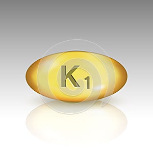 Vitamin K1. vitamin drop pill