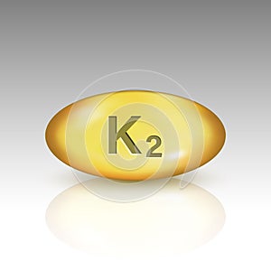 Vitamin K2. vitamin drop pill