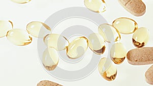 Vitamin and mineral supplements and capsules Omega-3