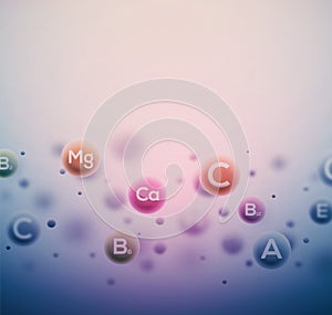 Vitamins Background