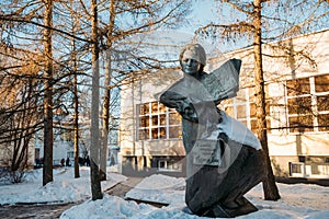 Vitebsk, Belarus. Monument To Soviet Poet, Prose Writer, Translator photo