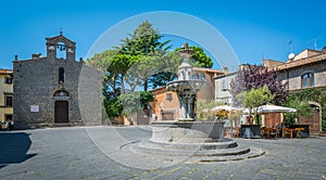 San Pellegrino medieval district in Viterbo, Lazio Italy. photo