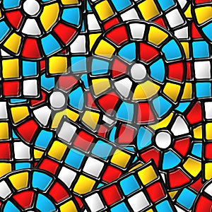 Vitrage seamless pattern.