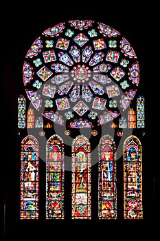 Vitrages of Chartres cathedral