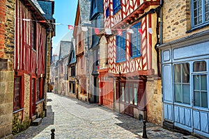 Vitre historical Old town, Brittany, France
