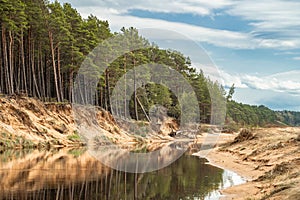 Vitrupe river mouth at Spring