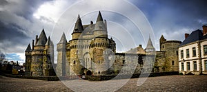 VitrÃ© is a beautiful tourist destination in Brittany, France, with its famous castle