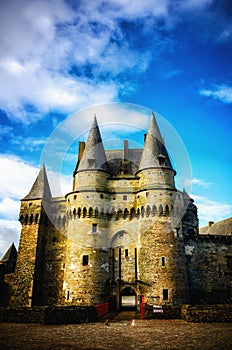 VitrÃ© is a beautiful tourist destination in Brittany, France, with its famous castle