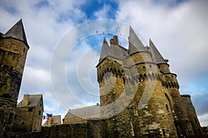 VitrÃ© is a beautiful tourist destination in Brittany, France, with its famous castle