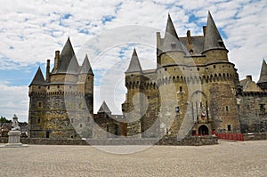 VitrÃ©, Brittany, France. Main castle