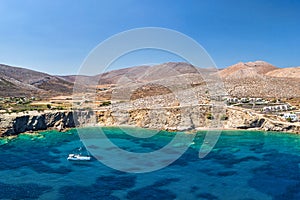 Vitsentzou and Pountaki beaches of Folegandros, Greece