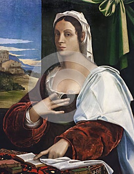 Vittoria Colonna, 1520. Painted by Sebastiano del Piombo