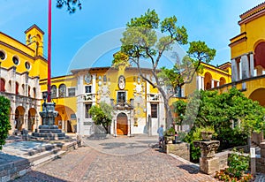 Vittoriale degli italiani palace at Gardone Riviera in Italy photo