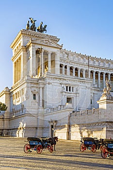 Vittoriano monument building in Rome