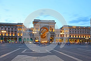 Vittorio Emanuele II Gallery in Milan