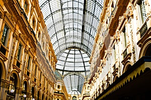 Vittorio Emanuele II Gallery. Milan, Italy