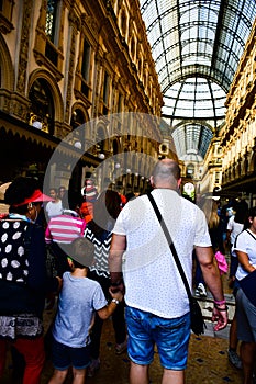 Vittorio Emanuele II Gallery. Milan, Italy