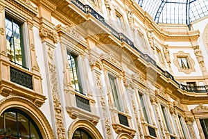 Vittorio Emanuele II Gallery. Milan, Italy