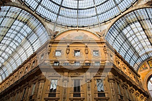 Vittorio Emanuele II Gallery. Milan, Italy