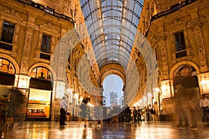 Vittorio Emanuele II Gallery. Milan, Italy