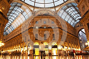 Vittorio Emanuele II Gallery. Milan, Italy photo