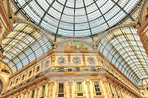 Vittorio Emanuele II Gallery. Milan, Italy