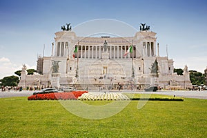 Vittorio Emanuele monument in the city of Rome, Italy.