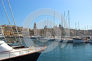 Vittoriosa in the Grand Harbour of Malta