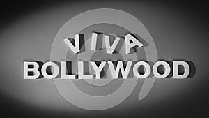 Viva Bollywood - Old movie style inscription