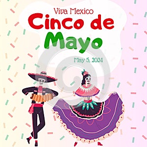 Viva Mexico, Cinco de mayo poster