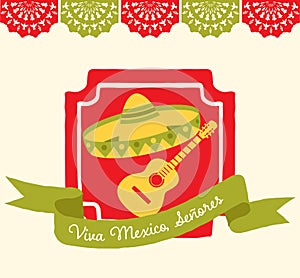 Viva Mexico - Greeting card