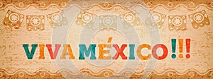 Viva mexico quote web banner for holiday event