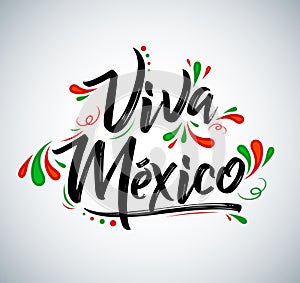 Viva Mexico Translation: Long Live Mexico, Traditional Mexican Celebration.