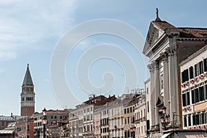 Vivaldi Church and Campanile San Marco in Venice, Italy