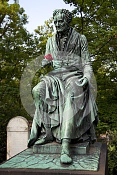 Vivant Denon, monument in the cemetery Pere Lachaise, Paris photo