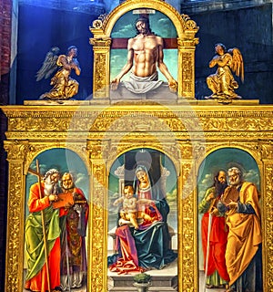 Vivarini Madonna Painting Santa Maria Frari Venice Italy