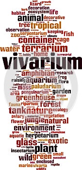 Vivarium word cloud